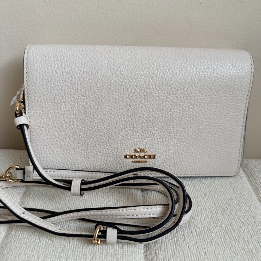 Coach leather clutch crossbody